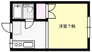 ハイラーク東大崎A【1階】の間取り