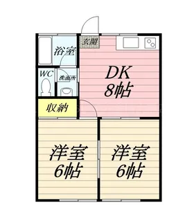 ヒルトップ六会【2階】の間取り