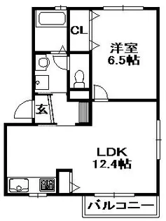 オレンジハイツ南口 西館【2階】の間取り