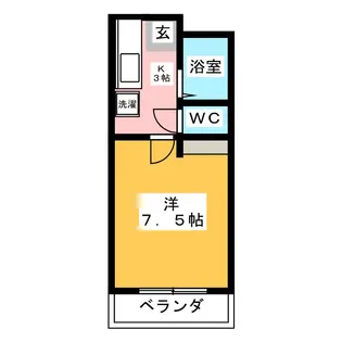 コーポタカラB【2階】の間取り