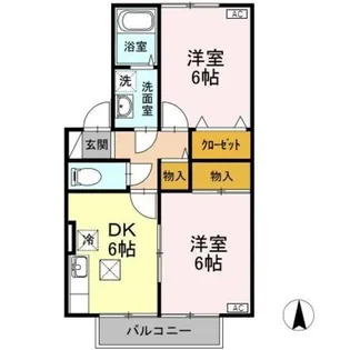 ウェンディハウス B【1階】の間取り