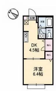 ディアスタウン A棟【1階】の間取り