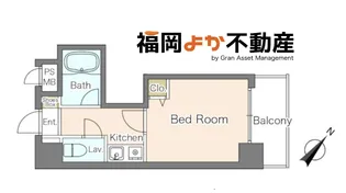 ノアーズアーク博多駅前【7階】の間取り