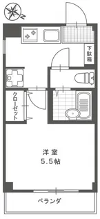 サニーコーポ【2階】の間取り