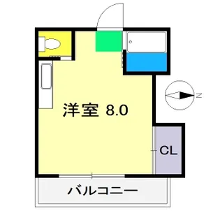 ハイツ六泉 II【2階】の間取り