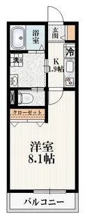 フルールむさしの【1階】の間取り