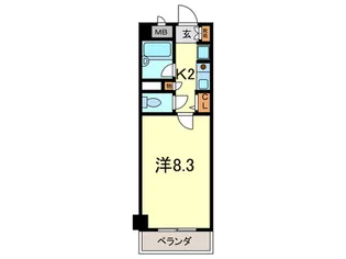 プレステージ岡本【2階】の間取り