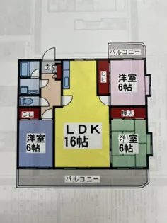 ファミリールA【3階】の間取り