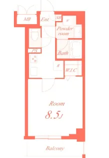 ライムグリーン【3階】の間取り
