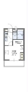 レオパレス天満【3階】の間取り