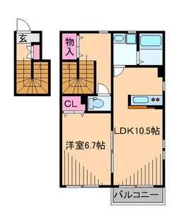 ベルフォーレ日吉【2階】の間取り