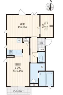 Lien Paulier【2階】の間取り