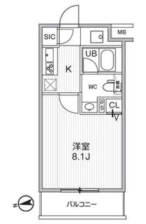 HF曳舟レジデンス【2階】の間取り