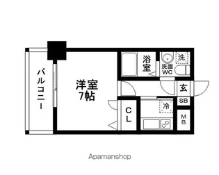 エステートモア西公園【5階】の間取り