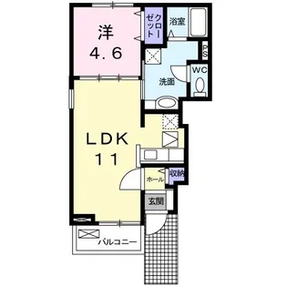 メゾン ドゥ ノエル【1階】の間取り
