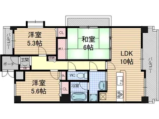 茨木メディカルビル【3階】の間取り
