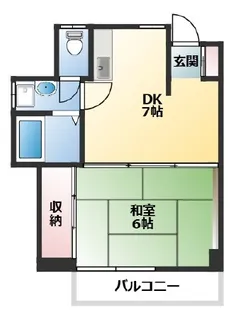 並木稲垣ハイツ【5階】の間取り