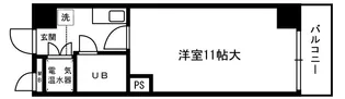 堺筋道頓堀グリーンコーポラス【3階】の間取り