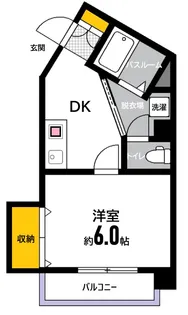 LaLiberte牛田不動院前【3階】の間取り