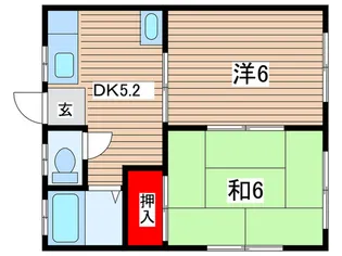 アルス若林【1階】の間取り