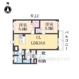 グランシャリオ【2階】の間取り