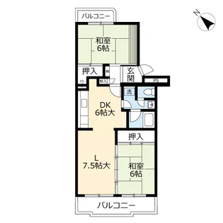 UR原【3階】の間取り