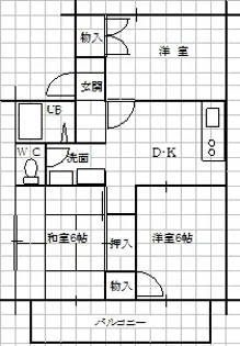 吾妻ハイツ【2階】の間取り