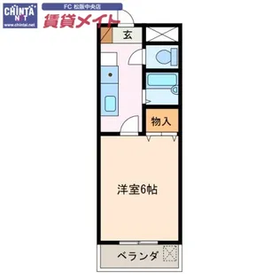 パルテンザ松阪1【3階】の間取り