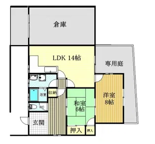 森井マンション【1階】の間取り