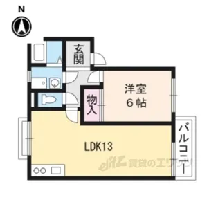 リュシオル石山【2階】の間取り