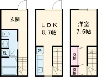 Mok Terrace北綾瀬【1階】の間取り