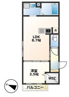 TKハイツ一番館【1階】の間取り