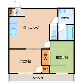 シンフォニー西ノ入【2階】の間取り