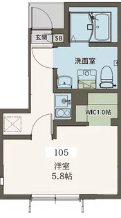 エイグラン ニシ-コクブンジ【1階】の間取り