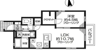 シェソワ経堂B【1階】の間取り