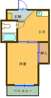 ヘリオス相互378方南町パートI【2階】の間取り