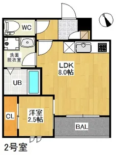 PensionJuly桜尾(仮RegalestPension桜尾本町【3階】の間取り
