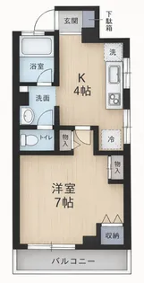リバーウォーク広瀬【3階】の間取り