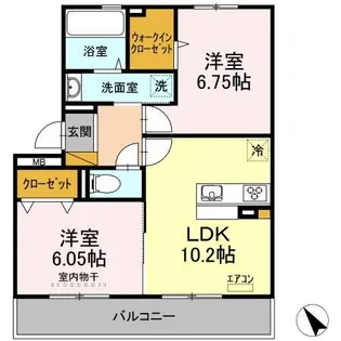 イグレット 2番館【3階】の間取り