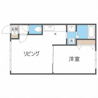 サザンクロス福住【4階】の間取り