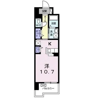 グランクリュ佐古 WEST【6階】の間取り