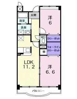 グランディ 東所沢【3階】の間取り