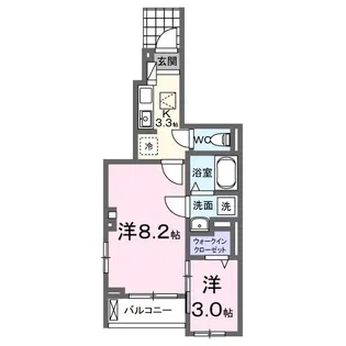 チェルシー【1階】の間取り