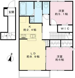 メルベーユFIII【2階】の間取り