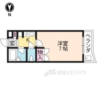 コマツマンション【4階】の間取り