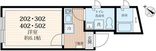 「楽器可マンション」ドルチェ西日暮里【5階】の間取り