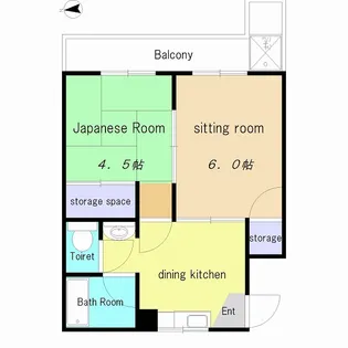 エントピア・ドエル【1階】の間取り