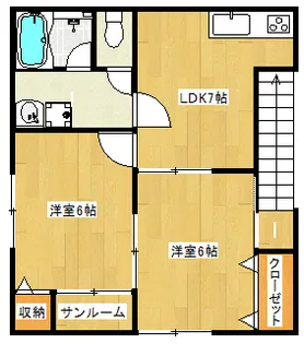 ルミナスA【2階】の間取り