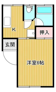 コーポ糸きんA【2階】の間取り