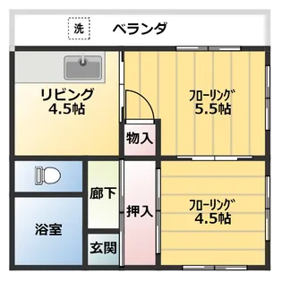 グランベールSY【2階】の間取り